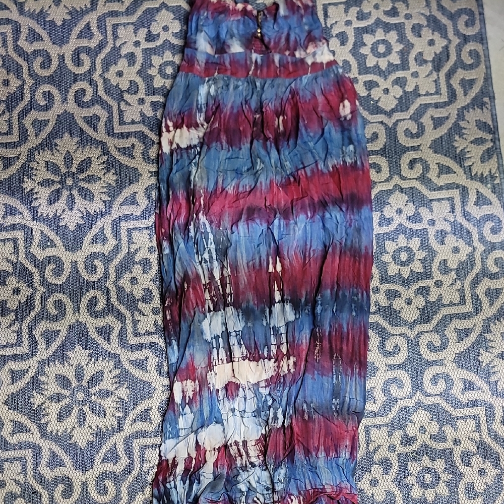 Sugarhill Boutique Tie Dye Maxi Dress - Large